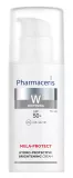 PHARMACERIS W Mela-Protect Spf 50+ Hydro-Protective Brightening sejas krēms, 50 ml