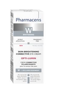 PHARMACERIS W Opti-Lumin Skin-Brightening Corrective maska ādai ap acīm, 15 ml