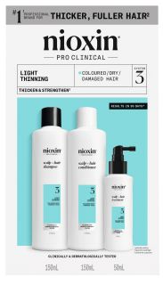 NIOXIN Hair Care System 3 Kit for Colored Hair with Light Thinning komplekts, 1 gab.