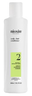 NIOXIN System 2 for Natural Hair with Progressed Thinning Scalp Therapy matu kondicionieris, 300 ml