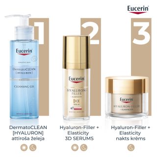 EUCERIN Hyaluron Filler+ Elasticity nakts sejas krēms, 50 ml