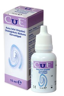 CUE otoloģiskais šķīdums, 15 ml