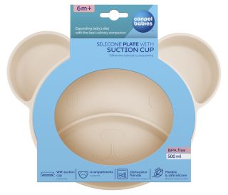 CANPOL BABIES Bear Creme šķīvis, 1 gab.