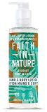 FAITH IN NATURE Coconut Hand & Body losjons, 400 ml