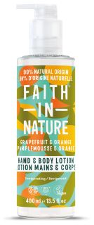 FAITH IN NATURE Grapefruit & Orange Hand & Body losjons, 400 ml