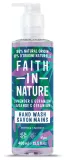 FAITH IN NATURE Lavender & Geranium šķidrās ziepes, 400 ml