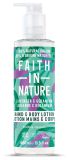 FAITH IN NATURE Lavender&Geranium Hand&Body losjons, 400 ml