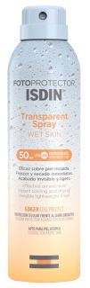 ISDIN Fotoprotector SPF50 Wet Skin Transparent sprejs, 250 ml