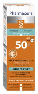 PHARMACERIS S Sensi Protect SPF 50+ sejai un acu zonai aizsargājošs losjons, 50 ml