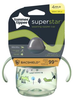 TOMMEE TIPPEE Weaning Sippee, 4m+, green mācību krūzīte, 190 ml
