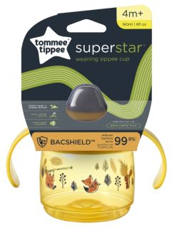 TOMMEE TIPPEE Weaning Sippee, 4m+, yellow mācību krūzīte, 190 ml