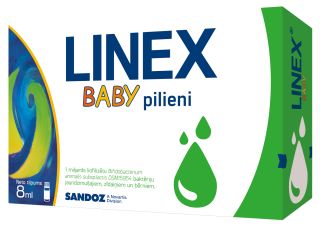 LINEX Baby pilieni, 8 ml