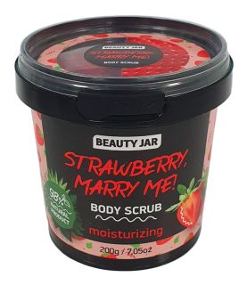 BEAUTY JAR Strawberry, Marry Me! skrubis, 200 g