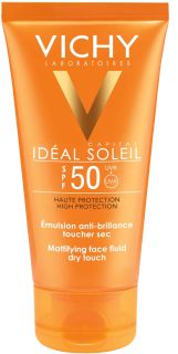 VICHY Capital Soleil Mattifying Face Dry Touch SPF 50 emulsija, 50 ml