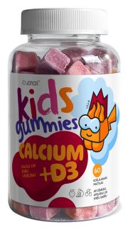 JONAX Kids Calcium +D3 Gummies košļājamās pastilas, 60 gab.