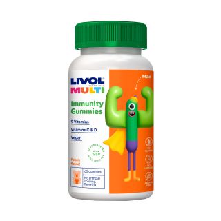 LIVOL Multi Immunity Vegan želejas konfektes, 60 gab.