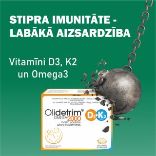 OLIDETRIM Omega 2000 D3 + K2 mīkstās kapsulas, 30 gab.