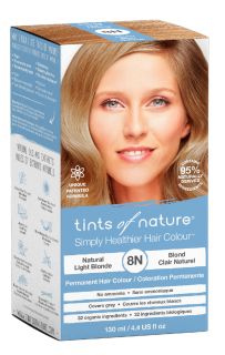 TINTS OF NATURE T8N Natural Light Blonde matu krāsa, 130 ml