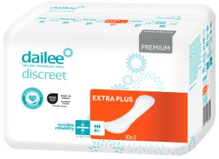 DAILEE Discreet Premium Slim Extra Plus uroloģiskie ieliktņi, 10 gab.