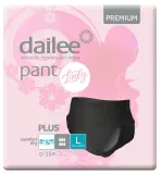 DAILEE Lady Premium Black Plus L biksītes, 15 gab.