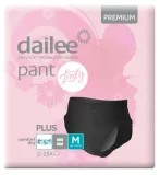 DAILEE Lady Premium Black Plus M biksītes, 15 gab.