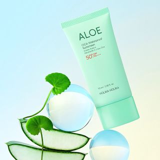HOLIKA HOLIKA Aloe Cica Waterproof Sunscreen SPF50+ saules aizsargkrēms, 70 ml