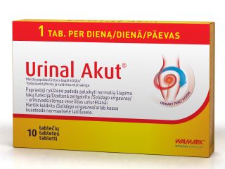 URINAL Akut tabletes, 10 gab.