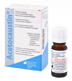 ACETOCAUSTIN LOSUNG šķīdums, 1 ml