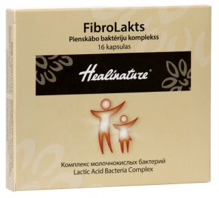 APTIEKAS PRODUKCIJA Healinature FibroLakts Pienskābo Baktēriju Komplekss kapsulas, 16 gab.