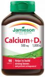 JAMIESON Calcium+D3 500 mg/1000 IU tabletes, 90 gab.