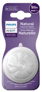 PHILIPS Avent Natural Response 1m+ knupis, 2 gab.