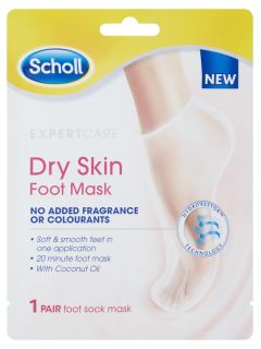 SCHOLL Dry Skin No Added Fragrance maska kājām, 1 pāris