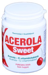 ACEROLA Sweet C Vitamīna 75 mg košļājamās tabletes, 250 gab.