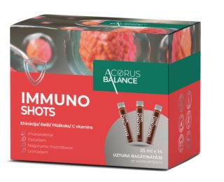 ACORUS BALANCE Immuno Shots 25 ml pudelītes, 14 gab.