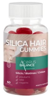 ACORUS BALANCE Silica hair Gummies (2,5 g) želejas konfektes, 60 gab.