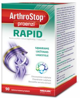 ARTHROSTOP Proenzi Rapid tabletes, 90 gab.