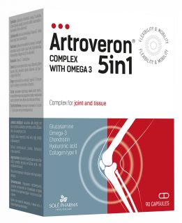 ARTROVERON 5in1 kapsulas, 90 gab.