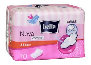 BELLA Nova Comfort Softiplait higiēniskās paketes, 10 gab.