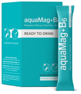 BIOFARMACIJA AquaMag+B6 15 ml paciņas, 10 gab.