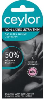 CEYLOR Non-Latex Ultra Thin prezervatīvi, 3 gab.