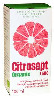 CITROSEPT Organic 1500 pilieni, 100 ml