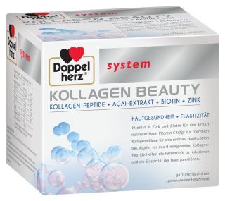 DOPPELHERZ System Kollagen Beauty kolagēns, 30 gab.