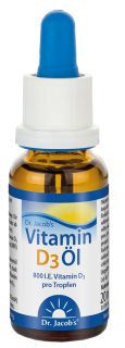 DR.JACOBS D3 vitamīns (800 SV) pilieni, 20 ml