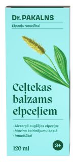 DR. PAKALNS elpceļiem Ceļtekas balzams, 120 ml