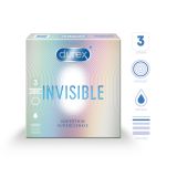 DUREX Invisible Extra Sensitive prezervatīvi, 3 gab.