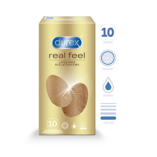 DUREX Real Feel prezervatīvi, 10 gab.