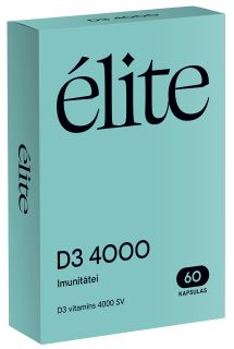 ELITE D3 4000 SV kapsulas, 60 gab.