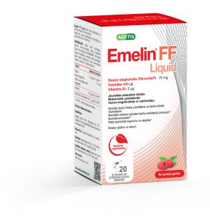 EMELIN FF Liquid 75 mg/400 mcg/2 mcg paciņas, 20 g