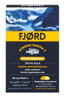 FJORD Omega-3 Smart košļājamās pastilas, 45 gab.