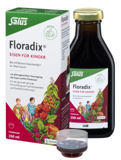 FLORADIX Dzelzs bērniem šķidrums, 250 ml